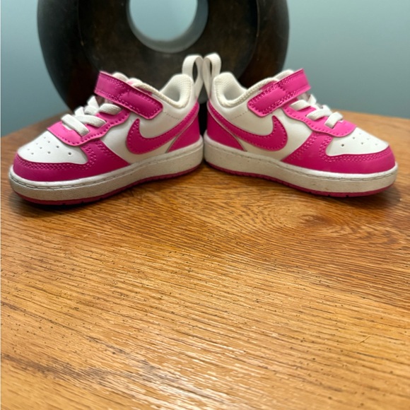 Nike Other - Nike Kids Sneakers in Pink and White court borough